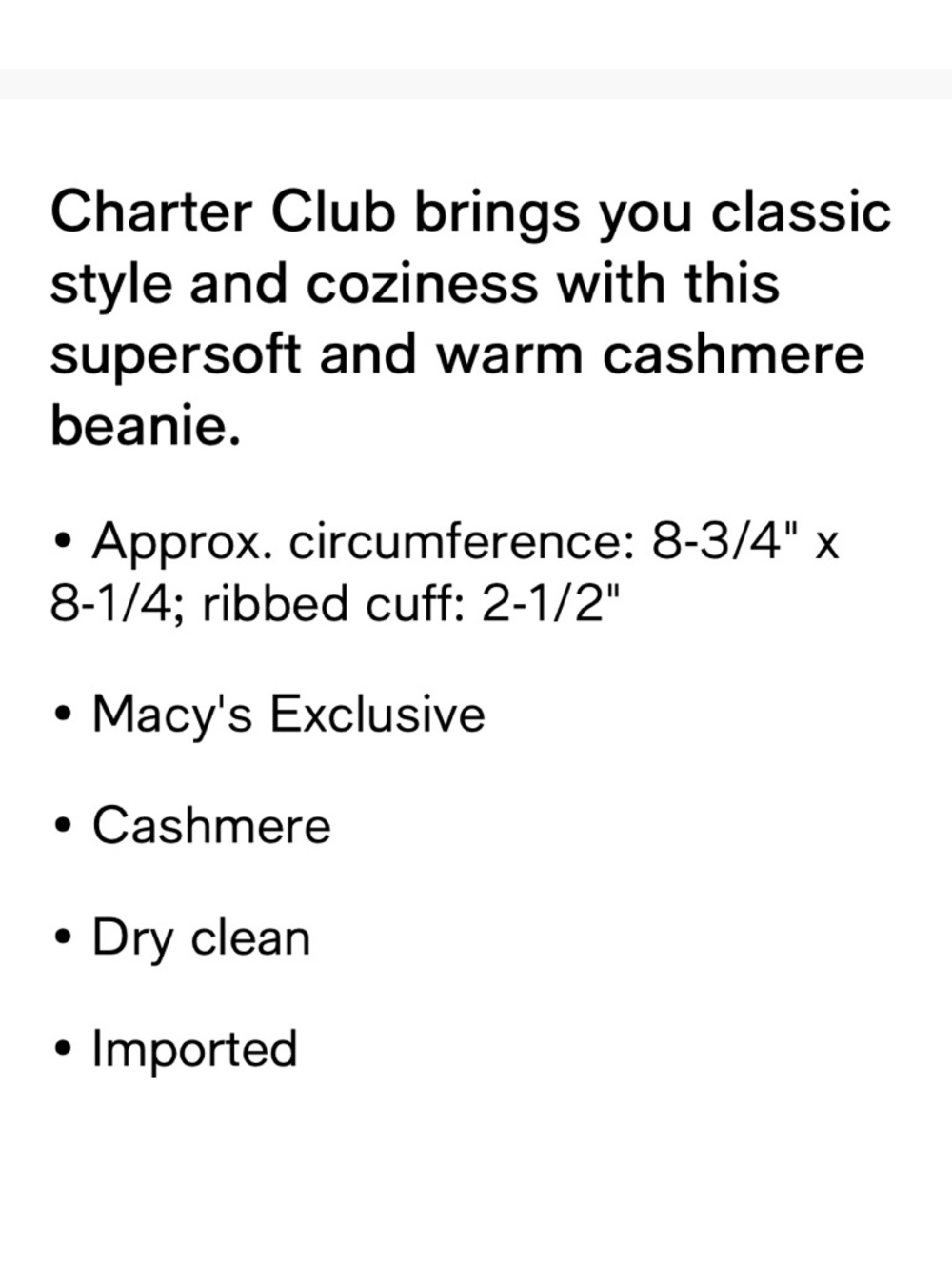 Charter Club Authentic Pink 100% Cashmere Cuffed Beanie - Picture 4 of 5